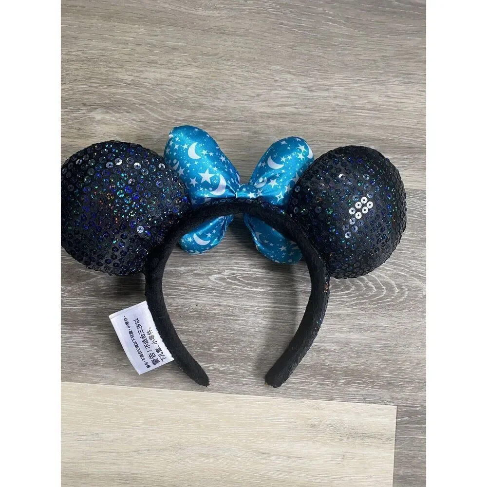 Disneyland WDW 2017 Minnie Mouse Moon and Stars sequin headband Ears